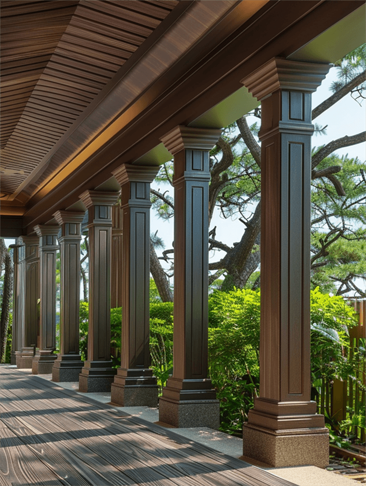 塑木廊架：绿色架构的多功能景观元素