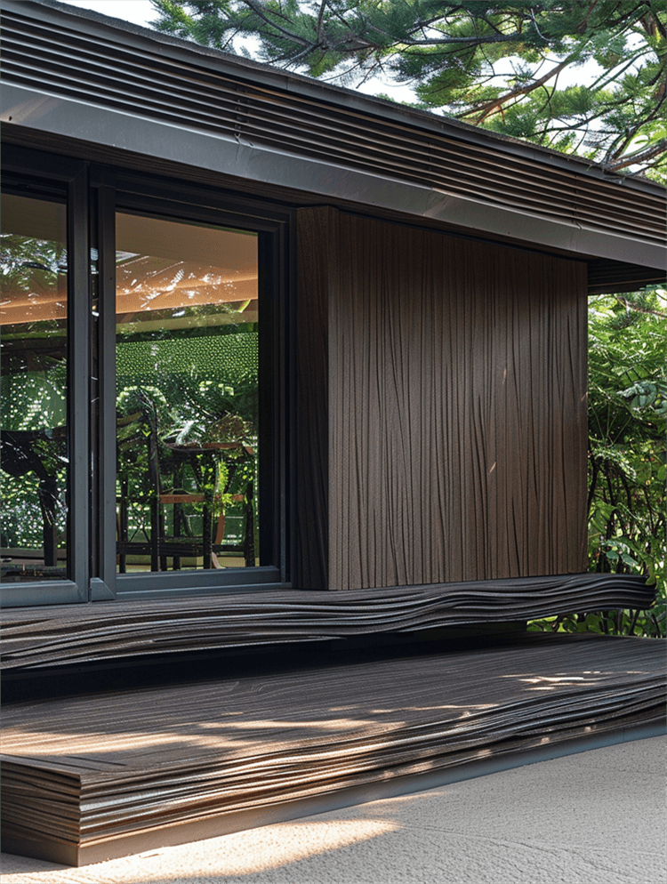 塑木廊架：景观建筑中的环保明珠