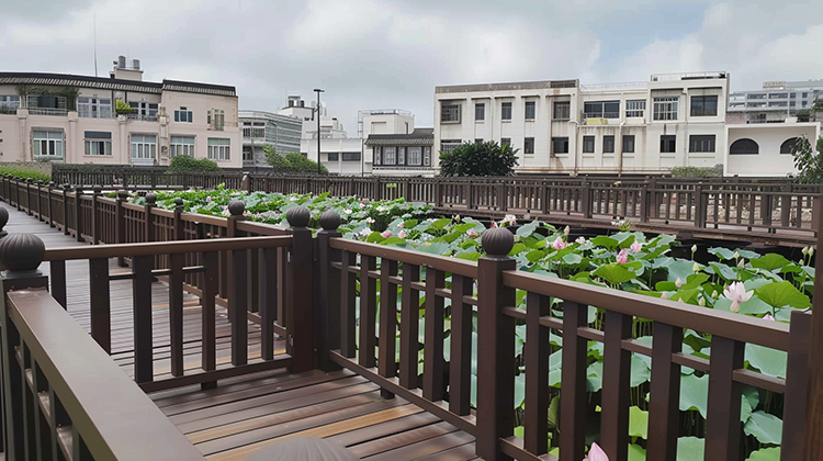 塑木围栏：边界之美与守护使者